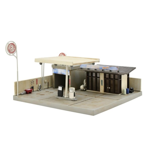 TOMYTEC Building Collection Building Collection 184 Gas Station B Diorama