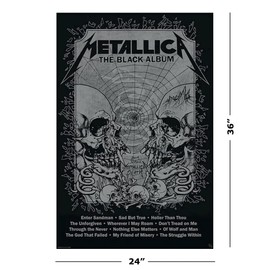 Metallica - Music Poster (The Black Album - Album Cover) (Size: 24" x 36")