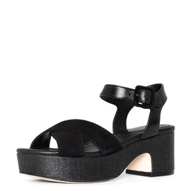 Donald Pliner Women's Platform Sandal, Black, 8
