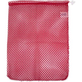 Trident Locking Toggle Drawstring Mesh Gear and Game Bags (Red 15" x 20")