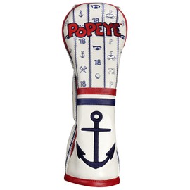 Leatherx Popeye Headcover for Utility, White PEHC-1410