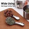 5 Pack Short Handle Scoops - Silver Mini Scoops for