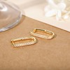 Mameloly 925 Sterling Silver Post 14K Gold Plated Hoop Earrings