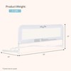 Dream On Me Lightweight Mesh Security Adjustable Bed Rail Double