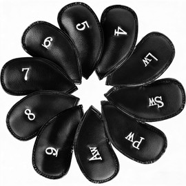 10‑Pack Golf Iron Head Covers, Fits Most Clubs Gift for Golfers