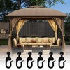 Pack of 50 Gazebo Hooks - Plastic Hooks for Curtains,