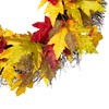 Maple Leaf Artificial Fall Harvest Wreath - 22"