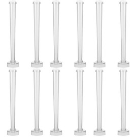 Tall Candle Mold Resin Molds Jewelry Making Supplies 12 pcs Clear Candle DIY Taper Candle Cylinder Candle Plastic Candle Plastic Taper Resin Molds Jewelry Making Supplies