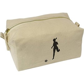 'Female Football Player' Canvas Wash Bag/Makeup Case (CS00033317)
