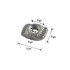 QWORK® 100 Pack M4 T-nut, Nickel-Plated Carbon Steel T Slot