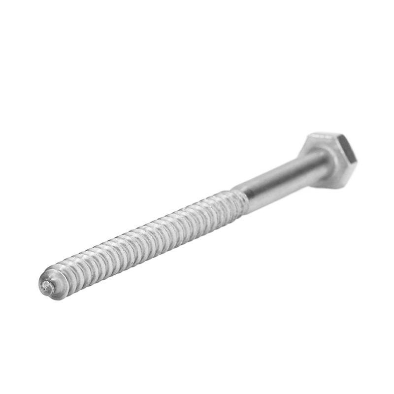 304 Stainless Steel Half Thread Bolt Wood Hex Lag Screws
