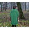 SAOL Ladies Merino Wool Pocket Shawl (Green)