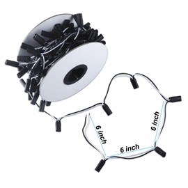 Wire Harness Connector Roll 2 Wire 150-Count with 2 Prong Female Bullet Plugs 6" Lead Spacing Plugs for Trucks Trailers LED Side Marker Clearance Lights