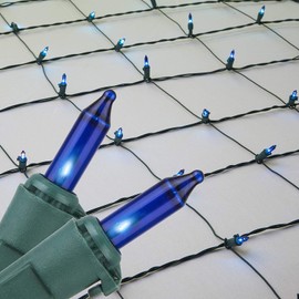 Kringle Traditions Multi Color Net Lights Christmas Clear Net Christmas Lights Outdoor Net, Outdoor Multicolor Christmas Lights Net Lights on Green Wire (4’x 6’ net, 150 Lights, Multicolor)