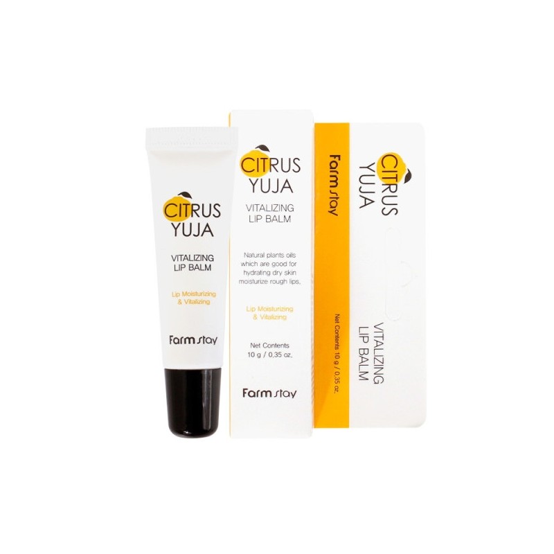 Farmstay Citrus Yuzu Vitalizing Lip Balm 10g / 팜스테이 시트러스