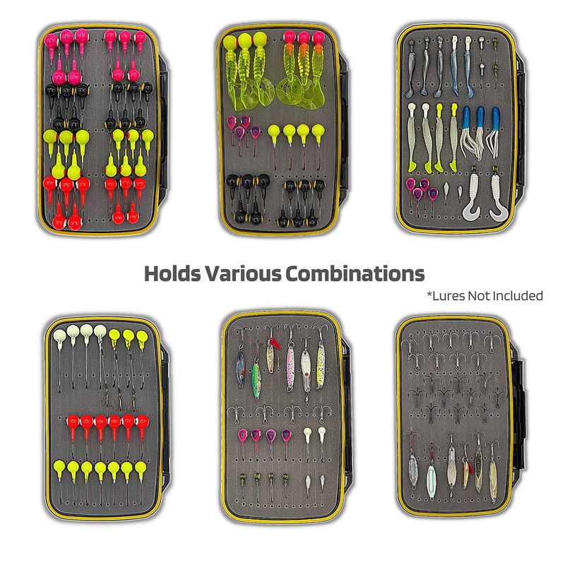 JIGBOX Fishing Jig Organizer - Holds 50+ Jigs - Double