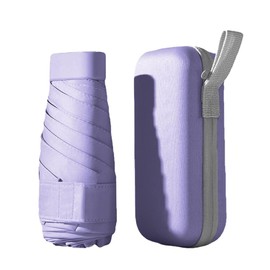 WULUN Compact Umbrella, 6 Ribs Umbrella, Stormproof, Small Pocket Umbrella, Windproof, UV Protection, Ultralight Umbrella, Foldable Travel Umbrella, Foldable Robust Mini Umbrella for Sun and Rain,