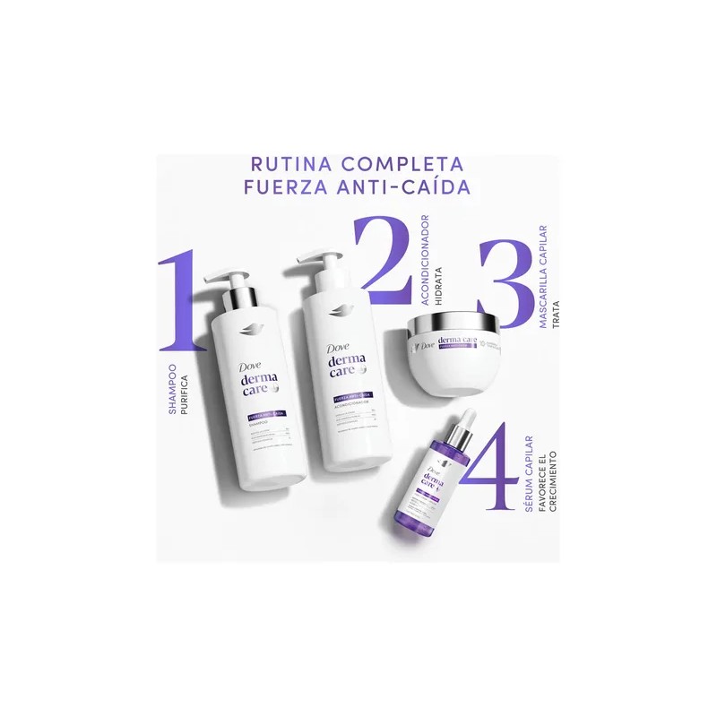Shampoo Fuerza Anti-Caida Botella de 400ML Dove