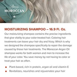 Royal Moroccan RM1014 Sulfate-Free Shampoo, 500 ml, 16.9 oz