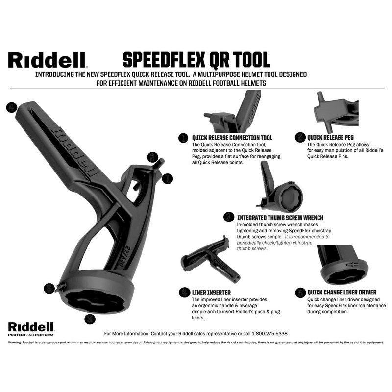 Riddell Repair Kit Elite (Black Adapters)