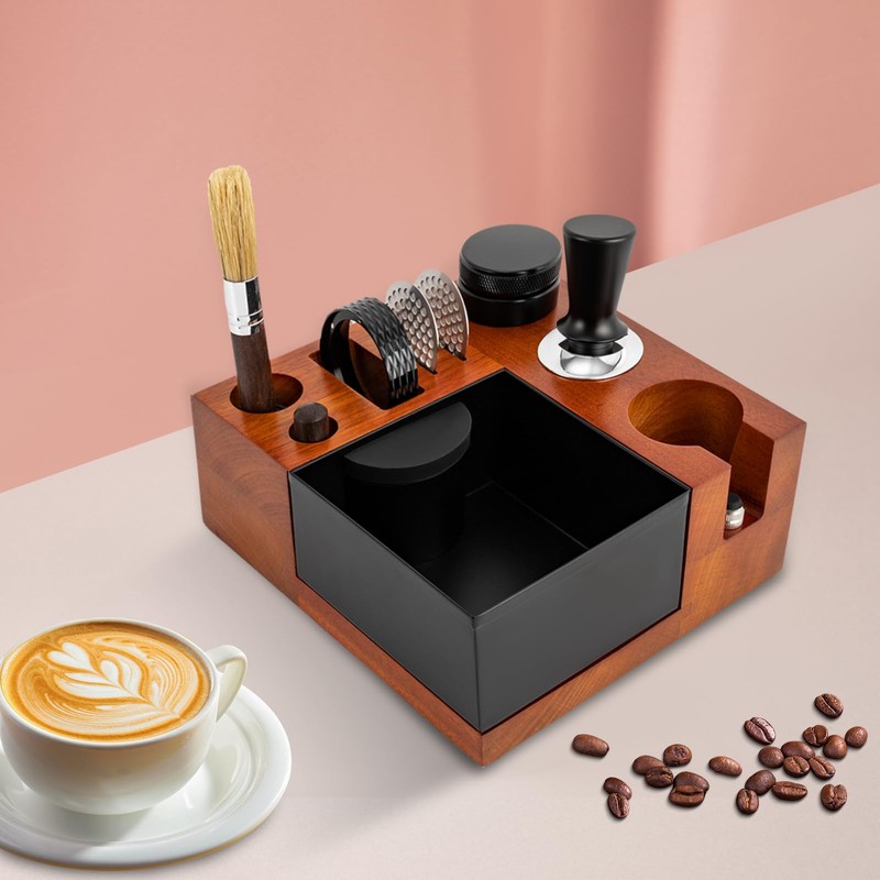 Treliamd 8 In One Espresso Knock Box Espresso Accessories Coffee