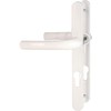 Handle on Plate Narrow White Key I Square 8 mm