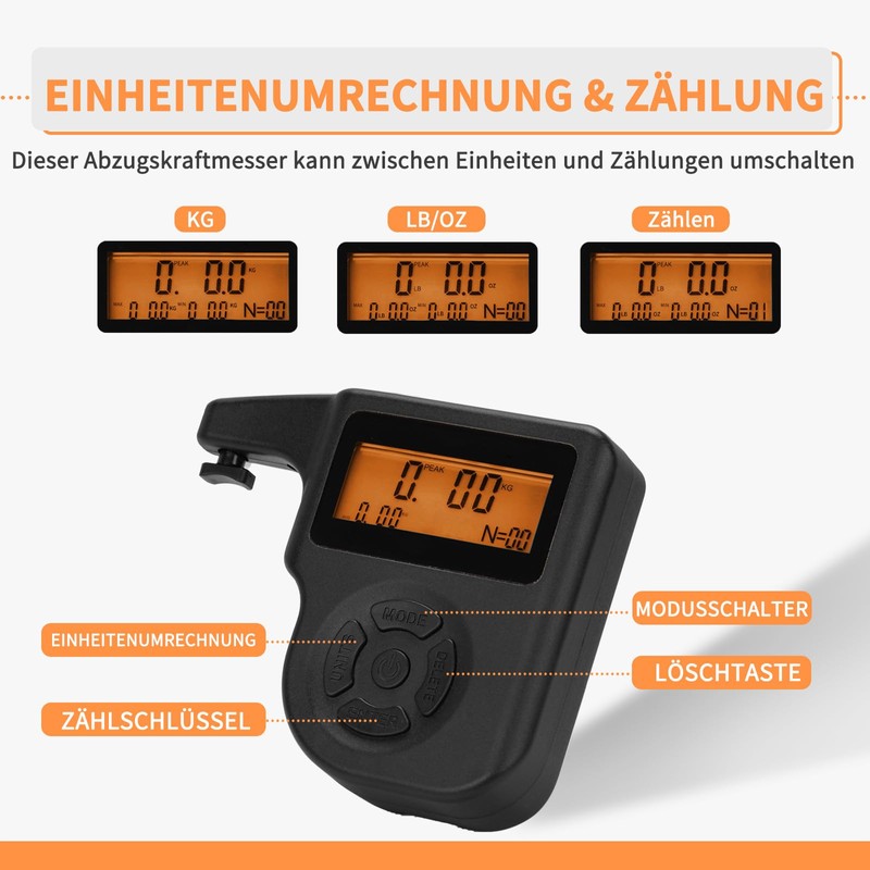 BOOSTEADY Digital Trigger Gauge for Accurate Readings Trigger Tensile Gauge