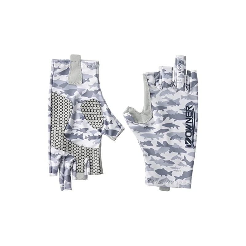 Owner Sunblock Multi Gloves, OWNER White Fish Camo, S/M