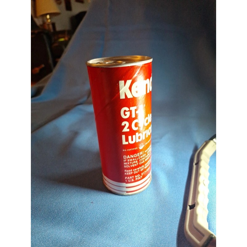 Kendall Vintage KENDALL 2-Cycle Lubricant Motor Oil GT-1 Unopened 16oz