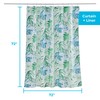 Linenspa Shower Curtain – Green Leaf Shower Curtain – Water