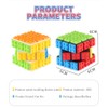 Findbetter Building Blocks Cube Building Blocks Removable Surface Color Blocks