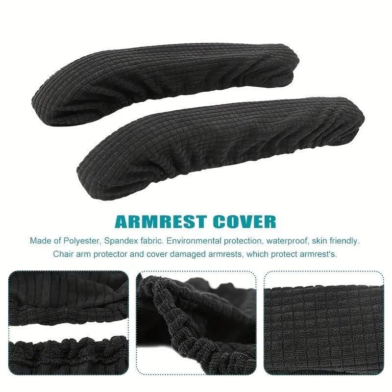 2Pcs Office Chair Arm Cover,Chair Armrest Covers, Office Seat Hand