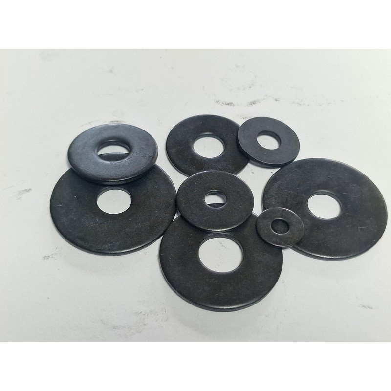 M6 x 24mm Black Stainless Steel Penny Washers Blackened Washer