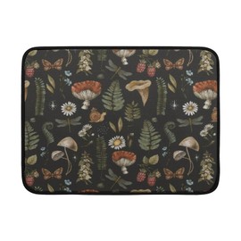 RoseFace Mushroom Dish Drying Mat - 18"" x 24"" Microfiber Dish Mat Absorbent Drying Pad Heat-resistant Dish Drainer Mats for Kitchen Countertop, 2024012905