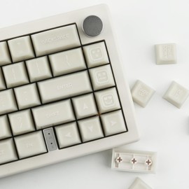 White Jade Keycaps 142 Keys Double Shot PBT Keycaps, SA Profile Translucent Shine Through Keycaps Custom Keycap Set for Cherry Mx Switches ISO ANSI Layout Mechanical Keyboards