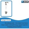 Picture Frame Hanging Chrome Moulding Hooks with Steel Cable Wire