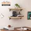 LeapBeast Set of 4 Wall Shelves, Wooden Wall Shelves, Wooden