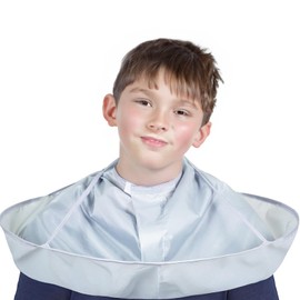 SAVEWISE Hair Cape Cut Cloth for Haircuts, Hair Dye, Adults, Children, Self-Cut, Hair Apron, 1 Piece, Silver
