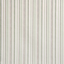 DéVa Lilly OC Decorative Fabric Green Striped in 1.6 m Width (Sold by the Metre) – Cotton Fabric 95% Organic Cotton
