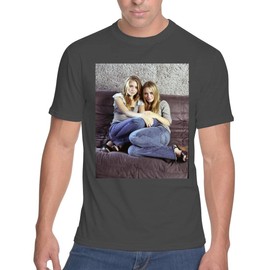 Ashley and Mary-Kate Olsen - Men's Soft & Comfortable T-Shirt PDI #PIDP1033985, Black, Small