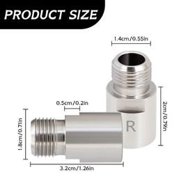 1 Pair Bicycle Pedal Extender, Titanium Alloy Bicycle Pedal Spacer, 16 mm/20 mm Extended Spindle, Mountain Bike Pedal Extender, Bicycle Extension Pedal (Silver, 20 mm)