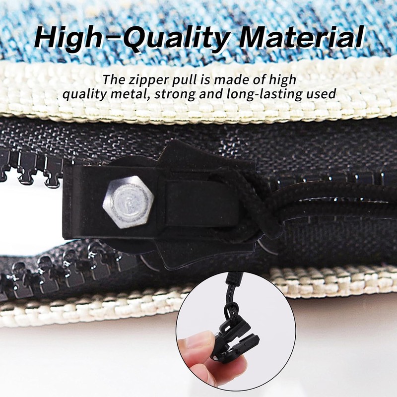 24Pcs Instant Fix Zipper Fix Zip Pullers,Instant Fix Zipper Fix