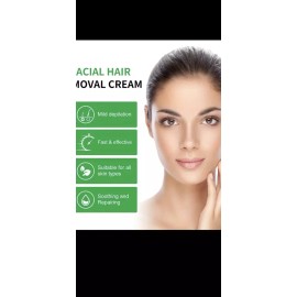 Rozino Facial Hair Removal Aloe Vera Cream  1.75 FL OZ for Normal Skin Type