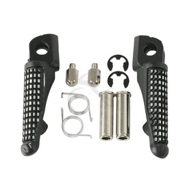 XMT-MOTOR Motorcycle Foot Pegs for Kawasaki ZX-6R ZX-10R ZX-9R Z1000 Z800 Z H2 Black Aluminium Front Universal Fit