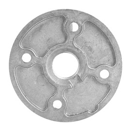 Artillery Threaded Floor Flange, 10 Pieces DN15 1/2 Inch 4 Hole Flange Base Base Flange Aluminium Alloy Thread Shelf Fixing Base Pipe Fittings, for Decoration, Fixing