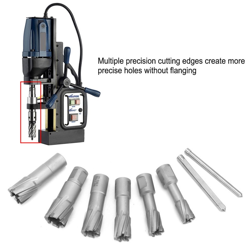 3/4" Weldon Shank Annular Cutter Set 35mm Depth 16/18/20/22/24/26mm for
