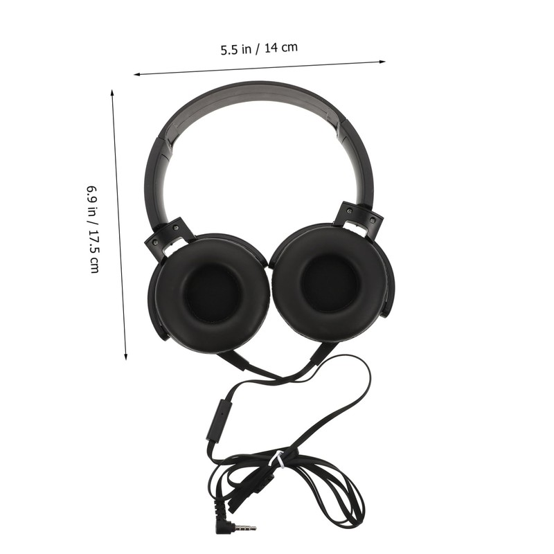 SEWACC 1pc Stereo Noise Reduction Headset Lightweight Head Mounted Headphones