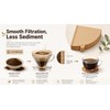 100 Pack V-Shaped Coffee Filters Natural Brown Unbleached Wood Pulp