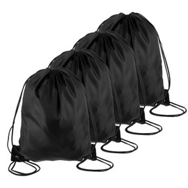 Gjinxi 4 Pieces Drawstring Bag Backpack with Drawstring Sports Bag Gym String Bag for Women Men Boys Gym Bag Swimming Bag Gym Bag Sports Bag for Gym Travel Holiday Beach B