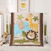 Wowelife Crib Bedding Set Safari, Premium 3-Piece Baby Bedding Set